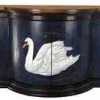 Bowed Front Swan Cabinet